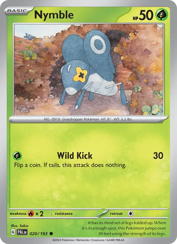 Nymble, Pokémon card