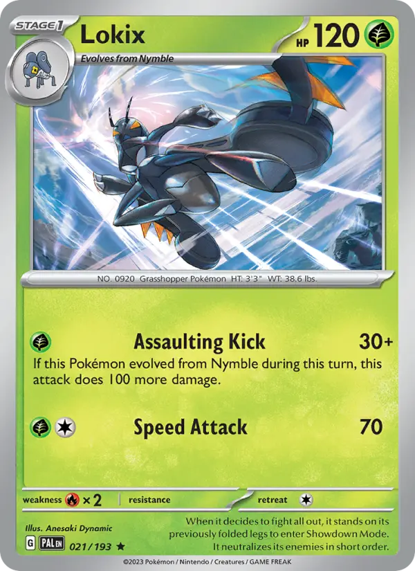 Lokix, Pokémon card