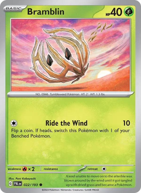 Bramblin, Pokémon card