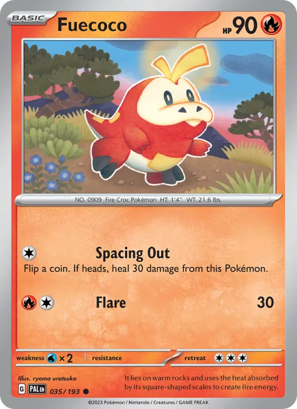 Fuecoco, Pokémon card