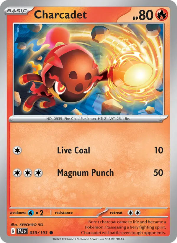 Charcadet, Pokémon card