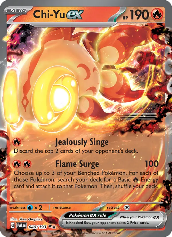 Chi-Yu ex, Pokémon card