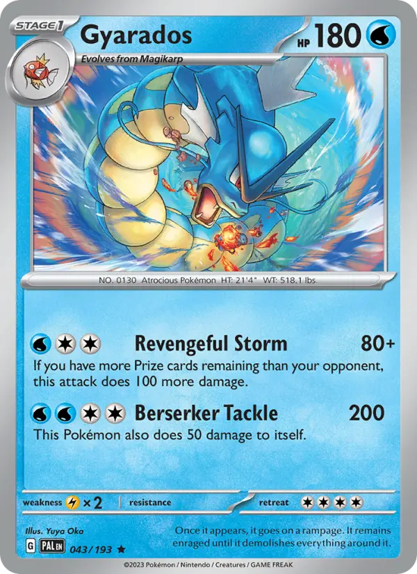 Gyarados, Pokémon card