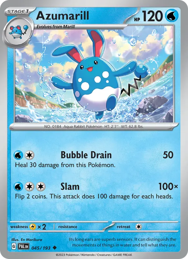 Azumarill, Pokémon card