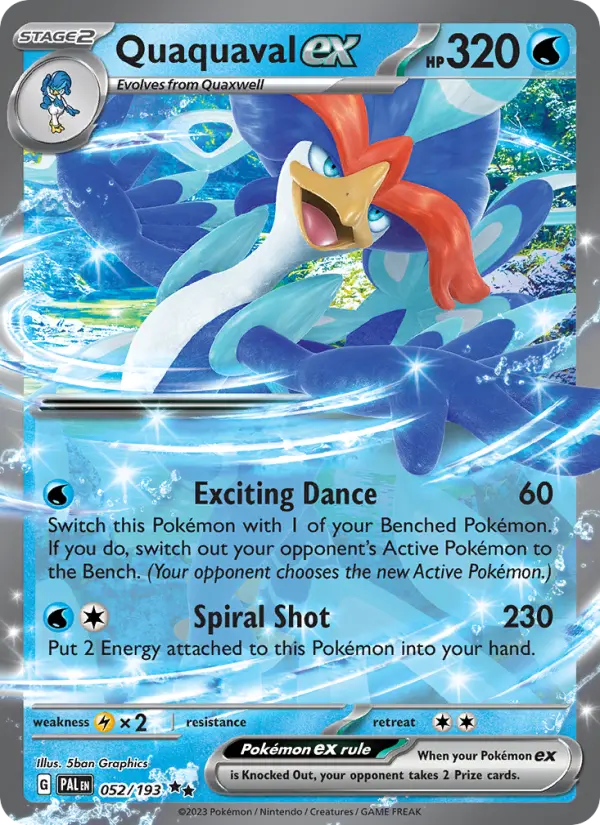 Quaquaval ex, Pokémon card