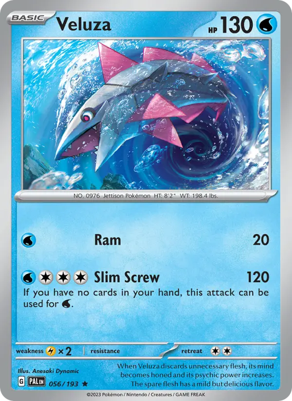 Veluza, Pokémon card