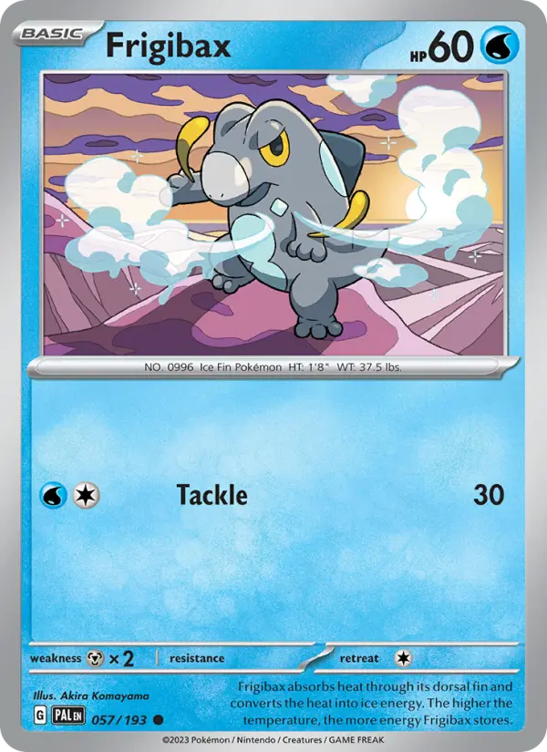 Frigibax, Pokémon card