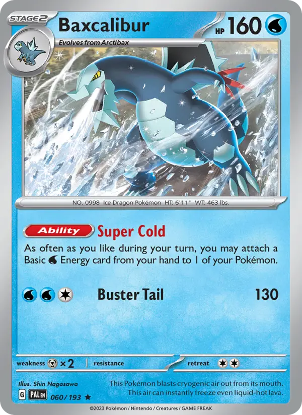 Baxcalibur, Pokémon card