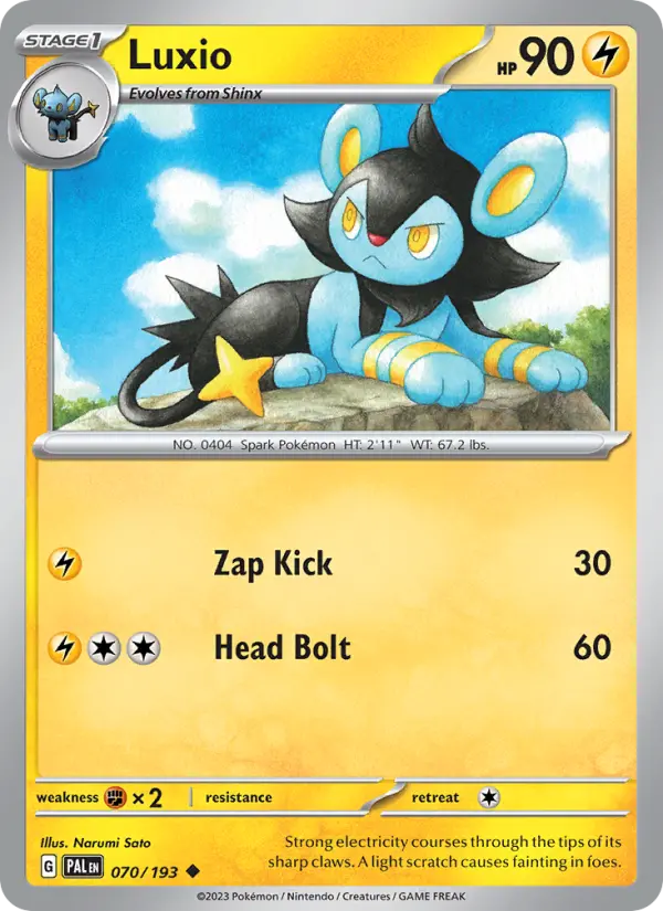 Luxio, Pokémon card