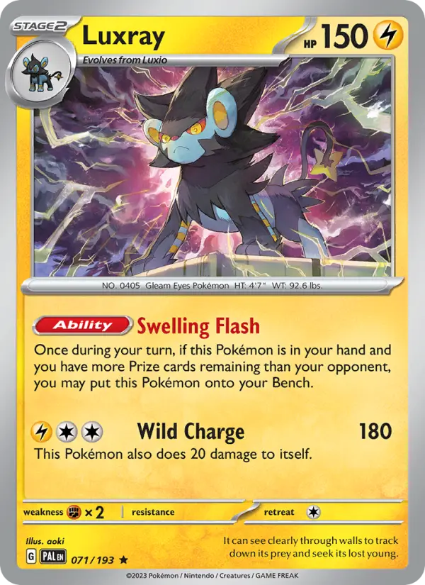 Luxray, Pokémon card