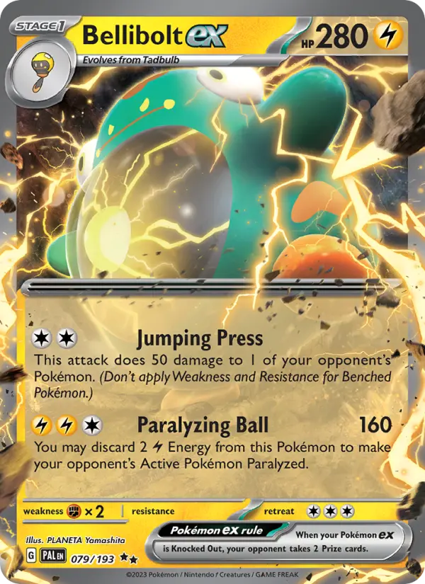Bellibolt ex, Pokémon card
