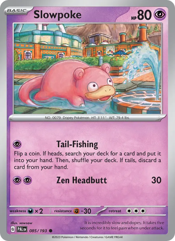 Slowpoke, Pokémon card