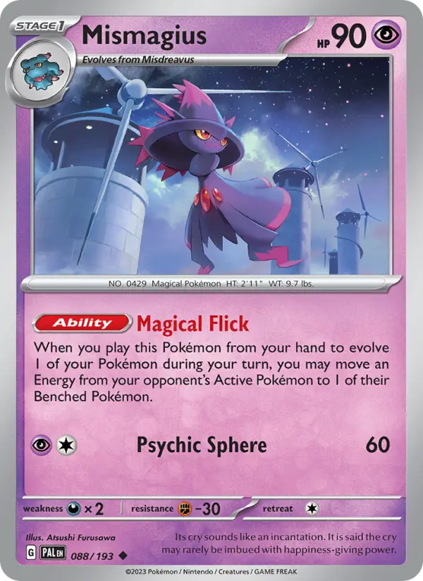 Mismagius, Pokémon card