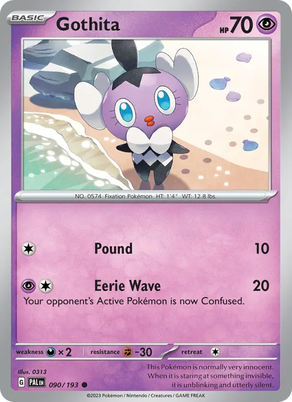 Gothita, Pokémon card