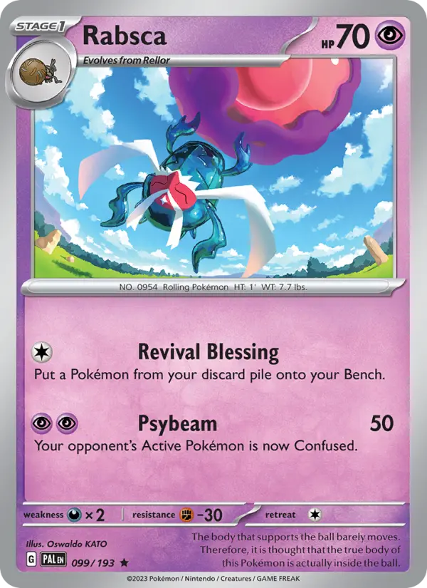 Rabsca, Pokémon card