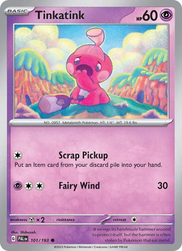 Tinkatink, Pokémon card