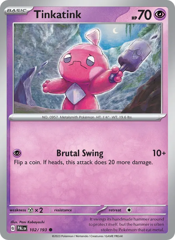 Tinkatink, Pokémon card
