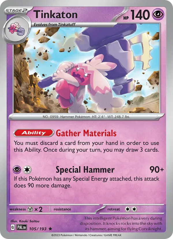 Tinkaton, Pokémon card