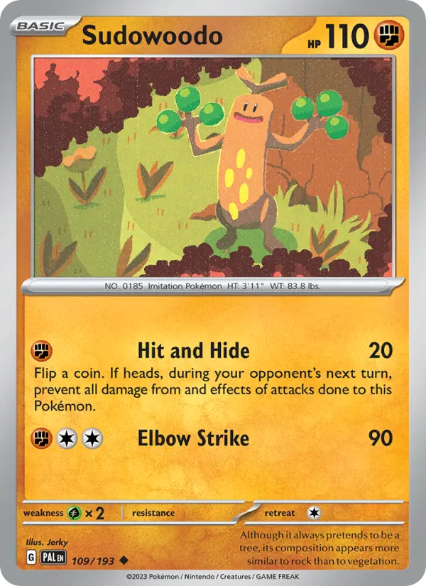 Sudowoodo, Pokémon card