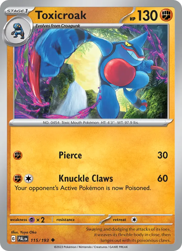 Toxicroak, Pokémon card