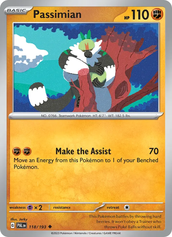 Passimian, Pokémon card