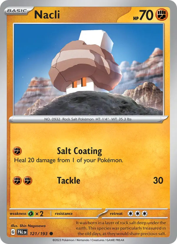 Nacli, Pokémon card