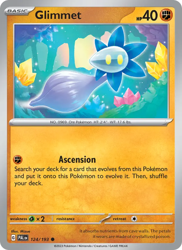 Glimmet, Pokémon card