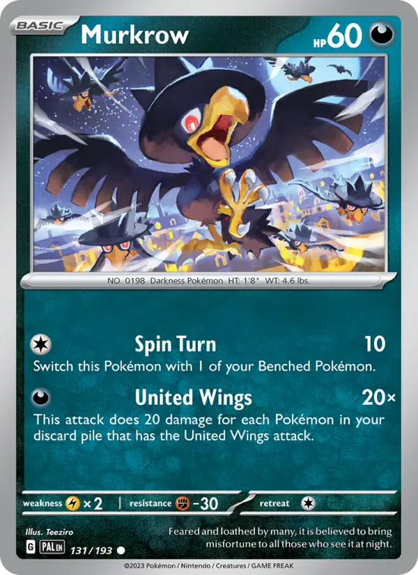 Murkrow, Pokémon card