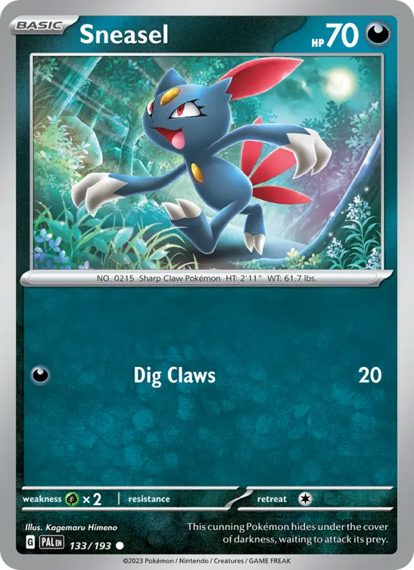 Sneasel, Pokémon card