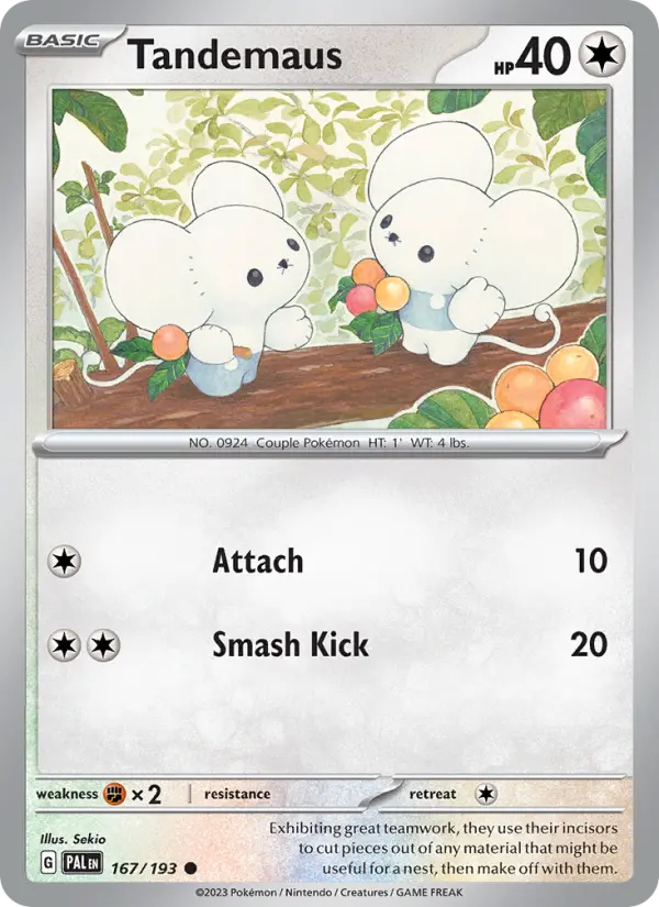 Tandemaus, Pokémon card