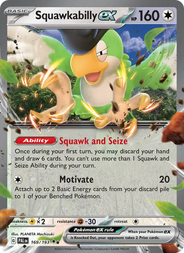 Squawkabilly ex, Pokémon card