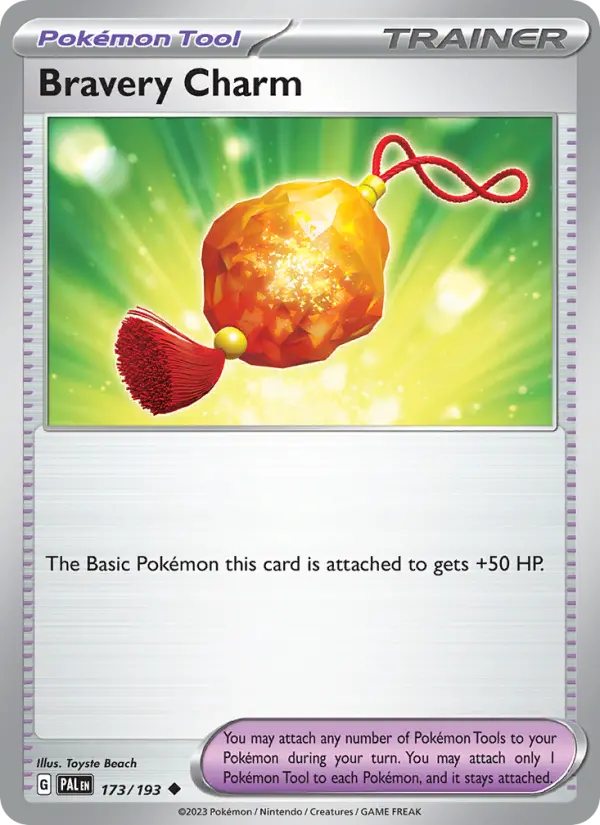 Bravery Charm, Pokémon card