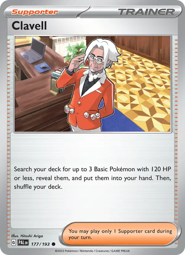 Clavell, Pokémon card