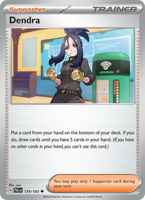 Dendra, Pokémon card
