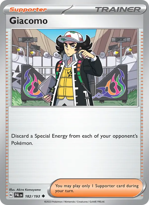 Giacomo, Pokémon card