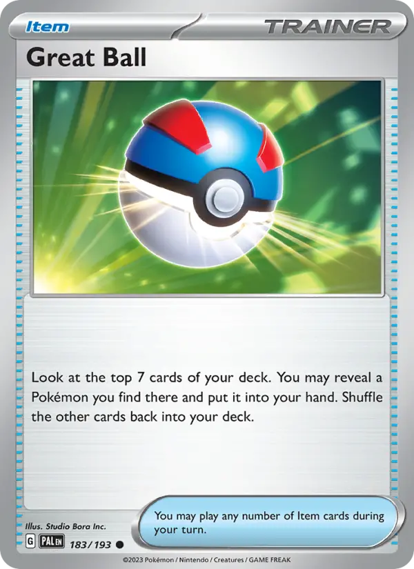 Great Ball, Pokémon card