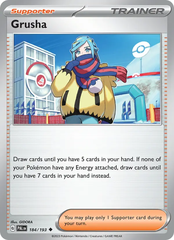 Grusha, Pokémon card