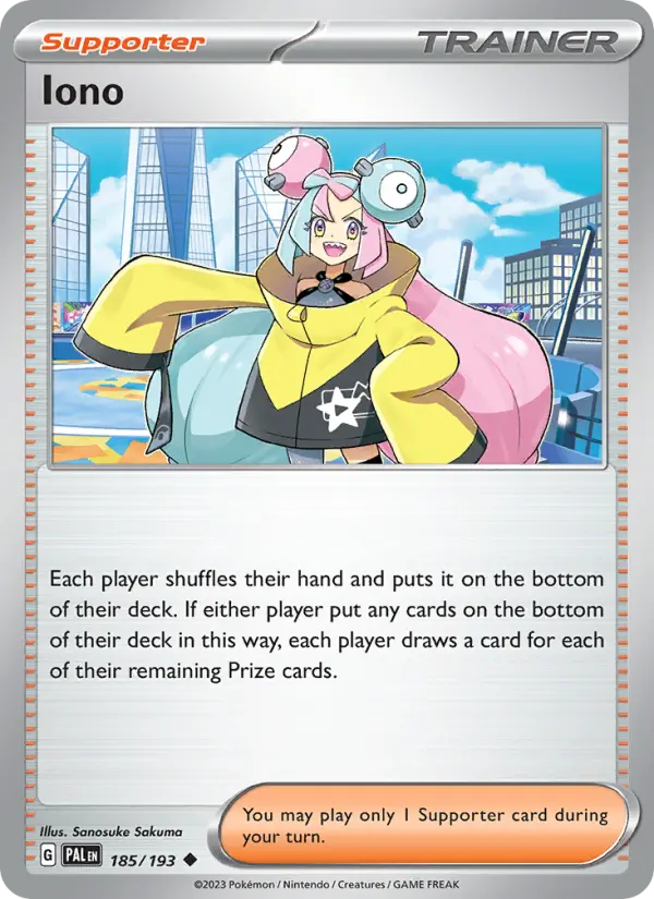 Iono, Pokémon card