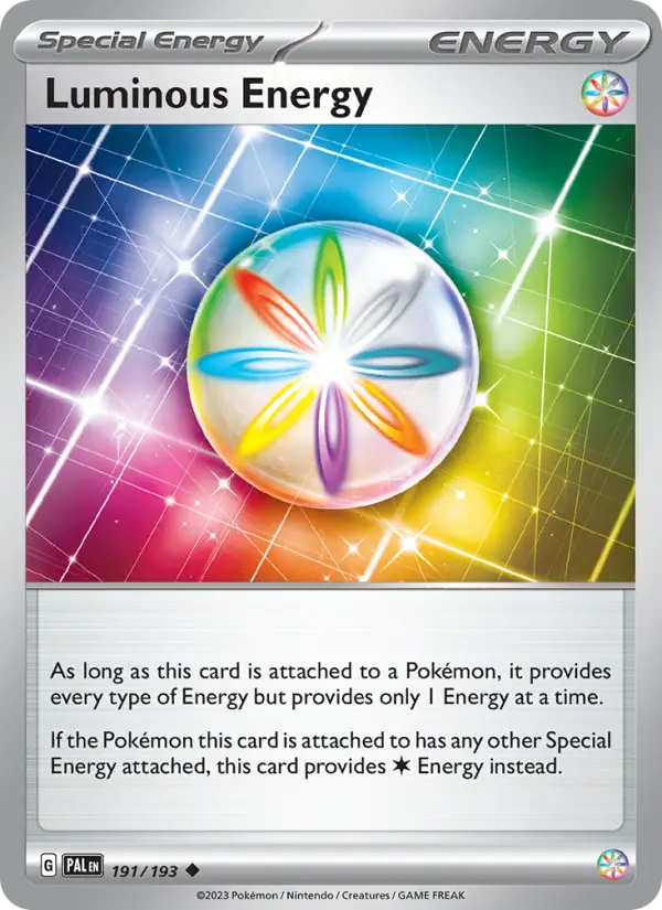 Luminous Energy, Pokémon card