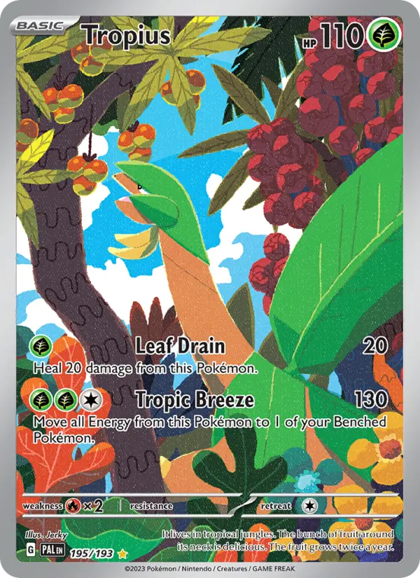 Tropius, Pokémon card