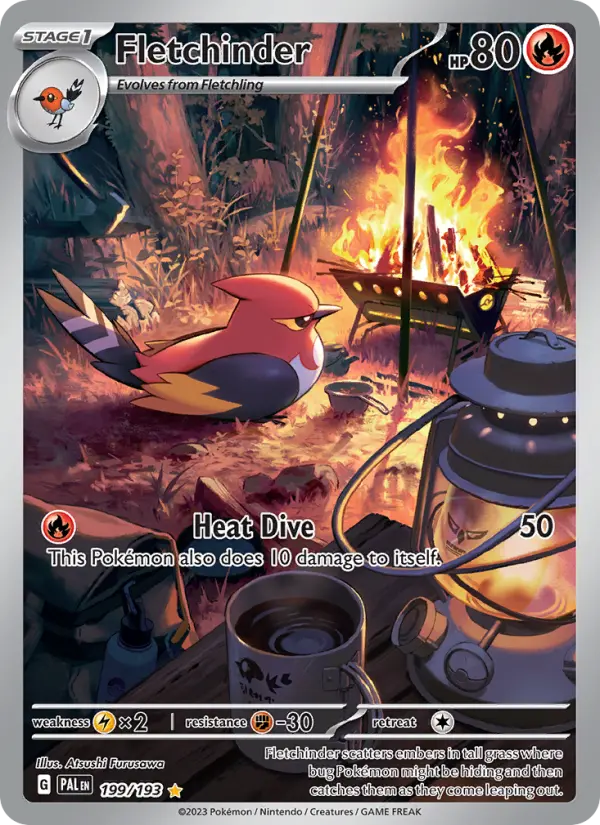 Fletchinder, Pokémon card