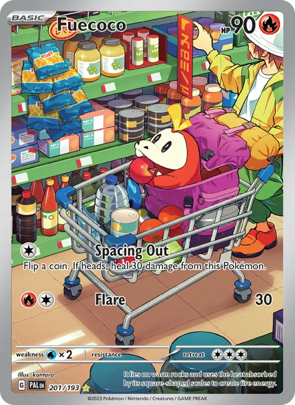 Fuecoco, Pokémon card