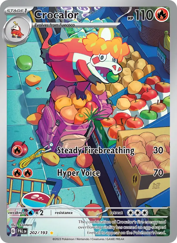 Crocalor, Pokémon card