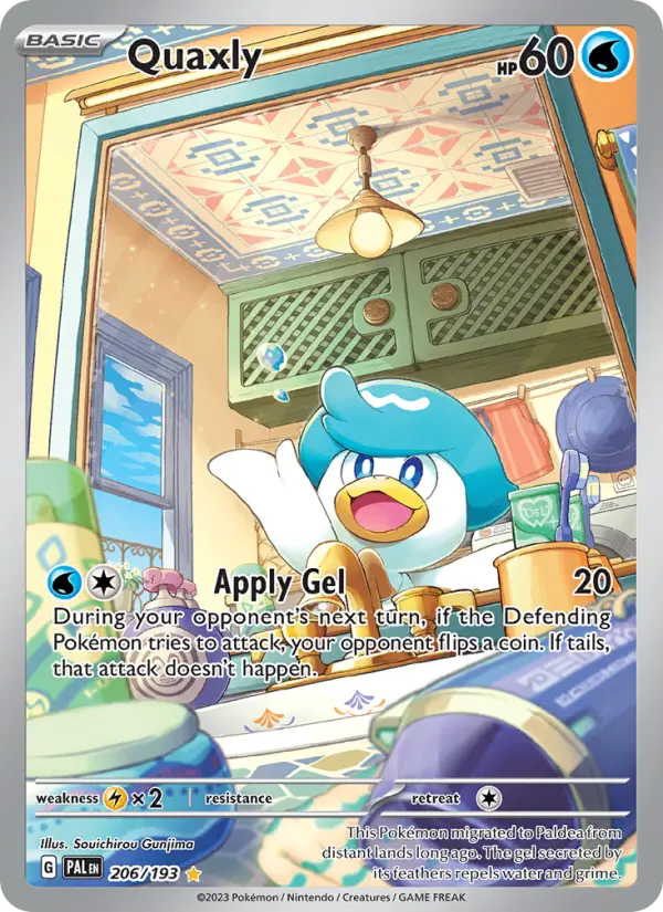 Quaxly, Pokémon card