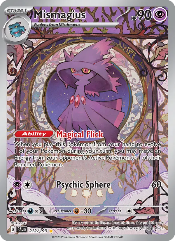 Mismagius, Pokémon card