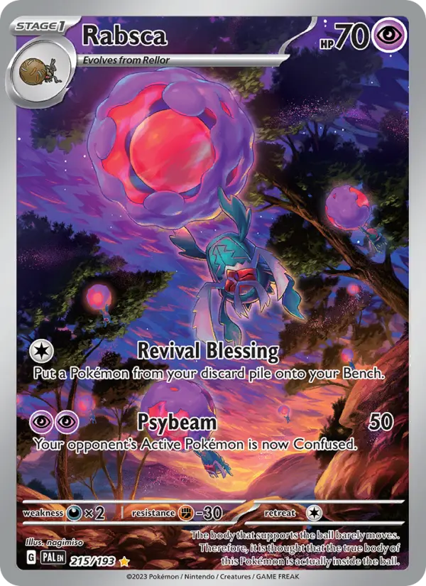 Rabsca, Pokémon card