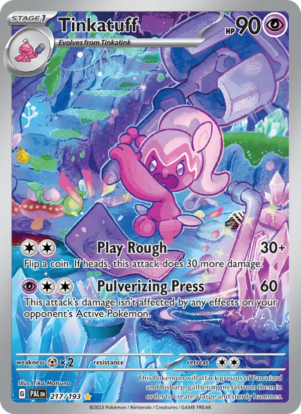 Tinkatuff, Pokémon card