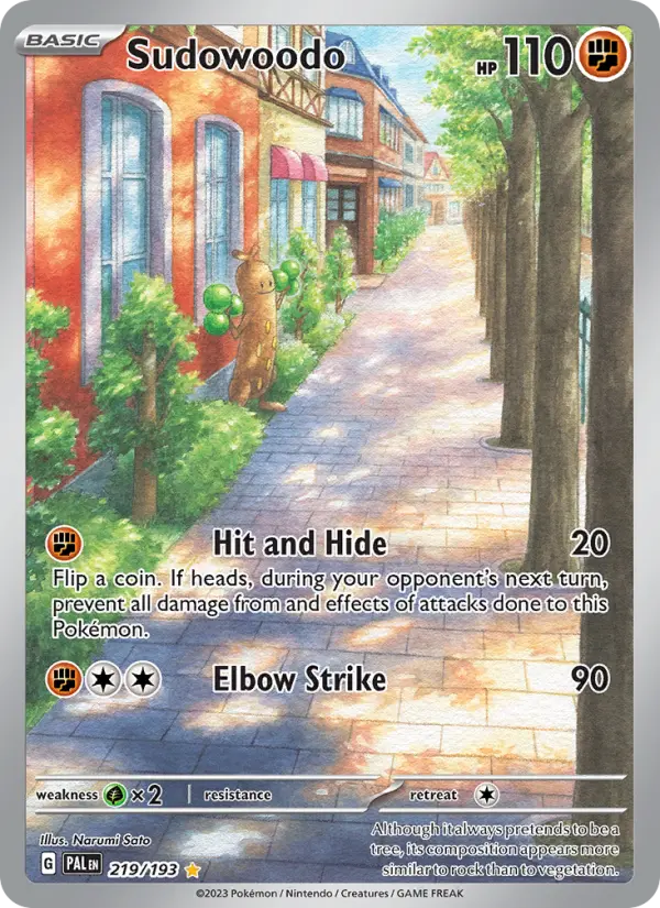 Sudowoodo, Pokémon card