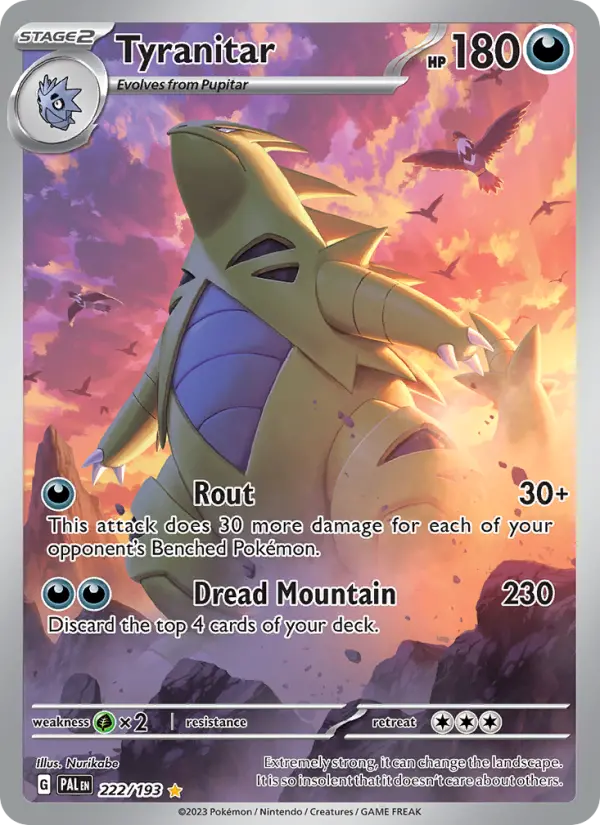 Tyranitar, Pokémon card