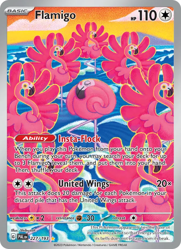 Flamigo, Pokémon card